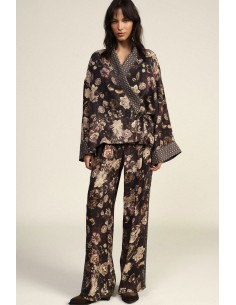 Dixie Palazzo-broek met bloemenprint en wijde pijpen