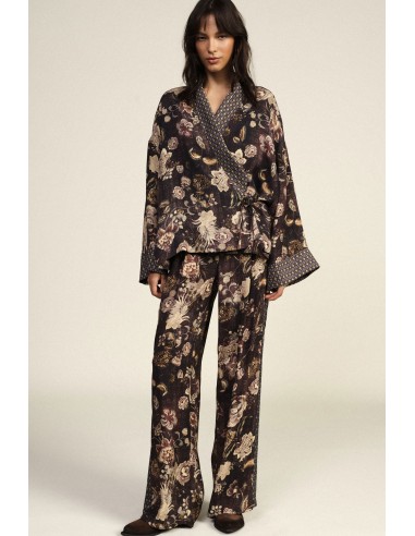 Pantalon palazzo à jambes larges et imprimé floral Dixie