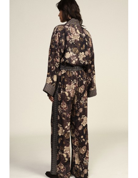 Pantalon palazzo à jambes larges et imprimé floral Dixie