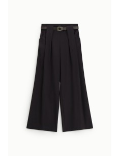 Palazzo-broek met tailleband en plooien Dixie 2
