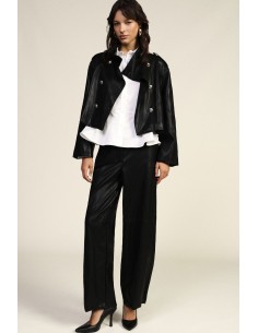 Pantalon palazzo taille haute à coupe ample Dixie