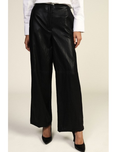 Pantalon palazzo taille haute à coupe ample Dixie