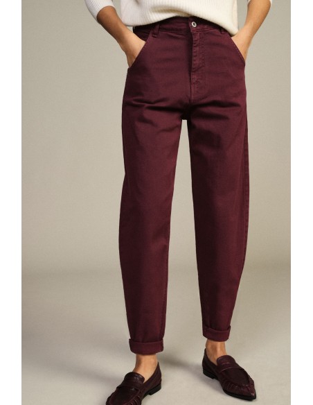 Chino-fit broek met omslag aan de enkel Dixie