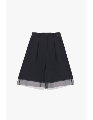 Shorts au genou avec détails en tulle Dixie