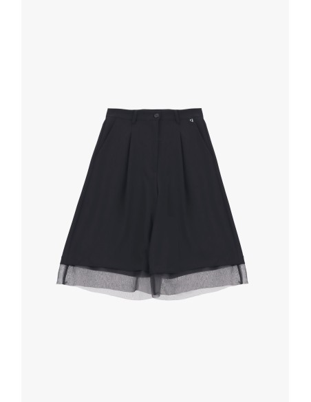 Shorts au genou avec détails en tulle Dixie