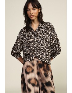 Blouse à imprimé floral avec nœud frontal Dixie