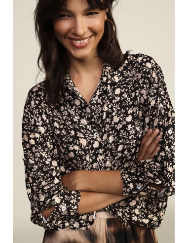Blouse à imprimé floral avec nœud frontal Dixie
