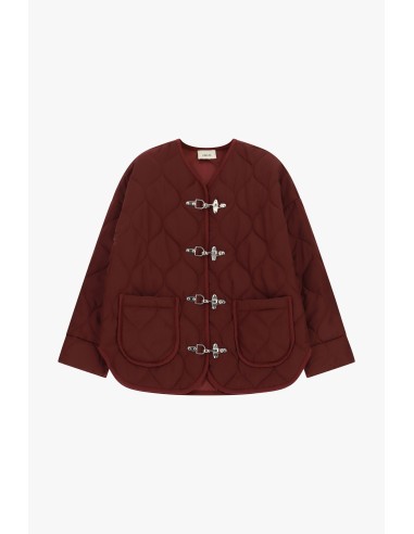 Veste matelassée avec fermetures métalliques et poches plaquées Dixie
