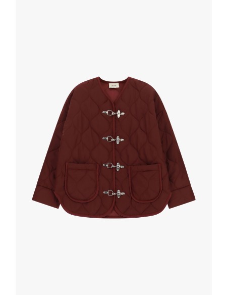 Veste matelassée avec fermetures métalliques et poches plaquées Dixie