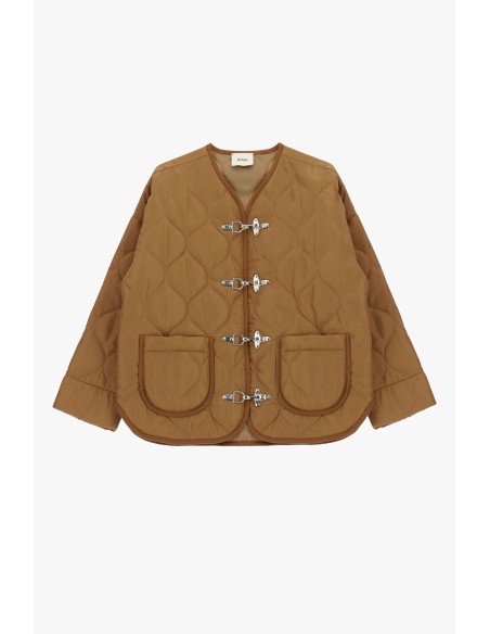 Veste matelassée avec fermetures métalliques et poches plaquées Dixie