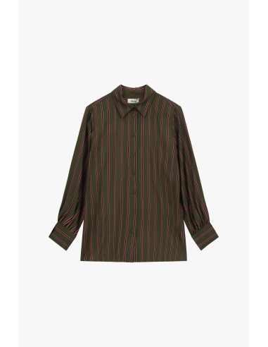 Chemisier à rayures verticales avec poignets boutonnés Dixie