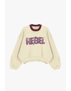 Sweat-shirt col rond avec imprimé graphique Rebel Dixie 2