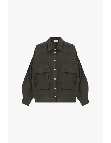 Chemise oversize avec maxi-poches et cordon de serrage Dixie