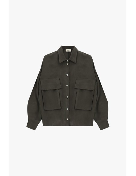 Chemise oversize avec maxi-poches et cordon de serrage Dixie