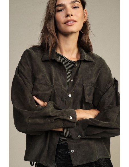 Chemise oversize avec maxi-poches et cordon de serrage Dixie