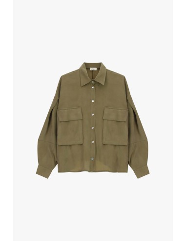 Chemise oversize avec maxi-poches et cordon de serrage Dixie