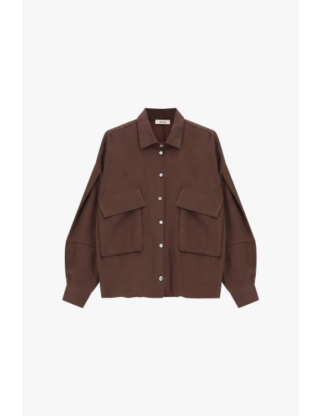 Chemise oversize avec maxi-poches et cordon de serrage Dixie