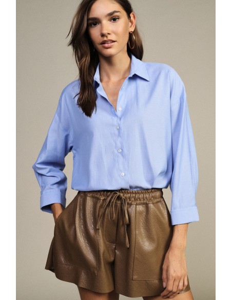 Oversized shirt met driekwartmouwen Dixie