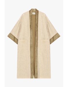 Jacquard dusterjas met wijde mouwen Dixie