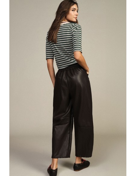 Pantalon large taille haute avec poches obliques Dixie