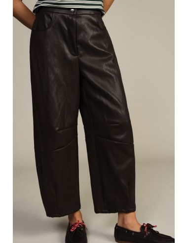 Pantalon large taille haute avec poches obliques Dixie