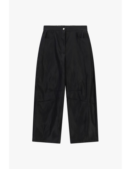 Dixie Wijde broek met hoge taille en schuine zakken