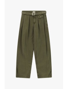 Pantalon palazzo taille haute avec ceinture et pinces Dixie 2