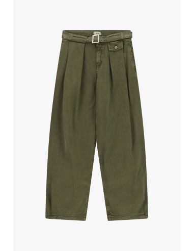 Pantalon palazzo taille haute avec ceinture et pinces Dixie