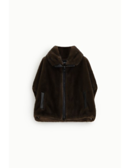 Manteau court zippé avec poches insérées Dixie