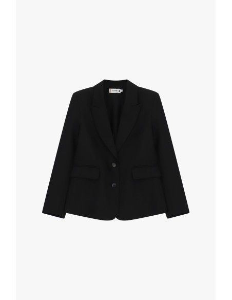 Blazer à revers en pointe et poches à rabat S’il vous plaît