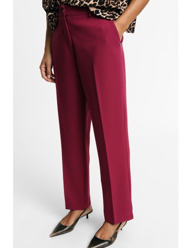 Klassieke pantalon met normale taille en plooien, alstublieft