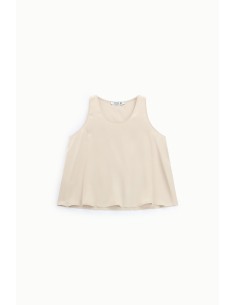 Uitlopende top met ronde hals en brede schouderbandjes Please 2