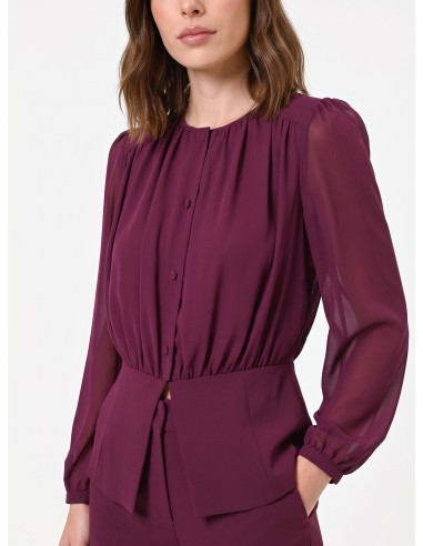 Chemisier Studio en georgette semi-transparente Rinascimento