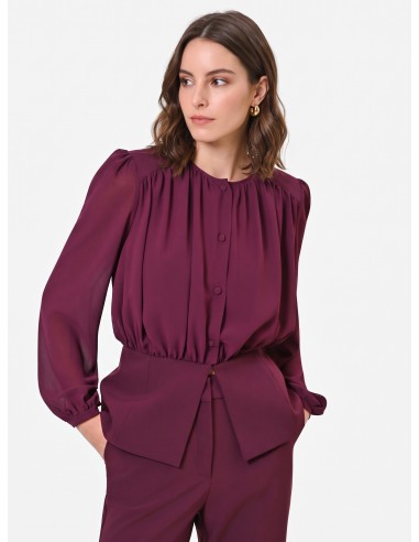 Chemisier Studio en georgette semi-transparente Rinascimento