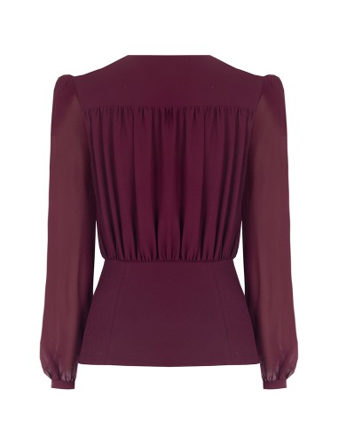 Chemisier Studio en georgette semi-transparente Rinascimento