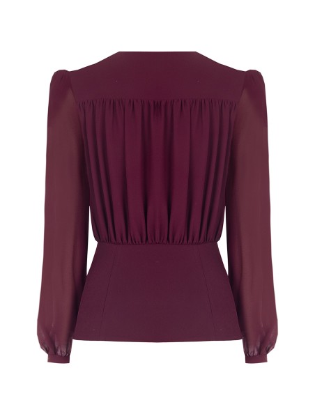 Chemisier Studio en georgette semi-transparente Rinascimento