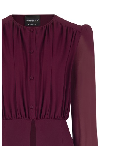 Chemisier Studio en georgette semi-transparente Rinascimento
