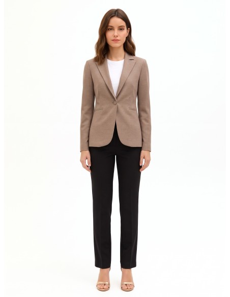 Veste blazer cintrée en polyviscose avec bouton assorti Rinascimento