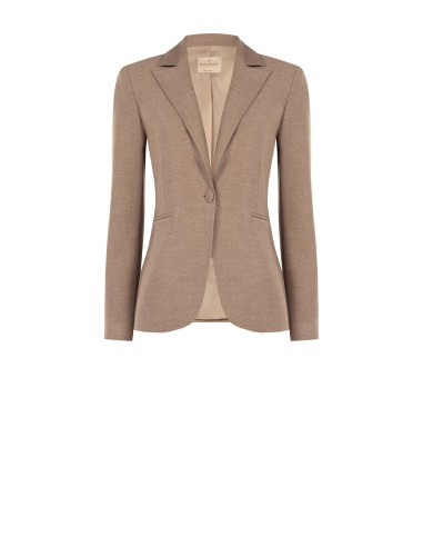 Veste blazer cintrée en polyviscose avec bouton assorti Rinascimento