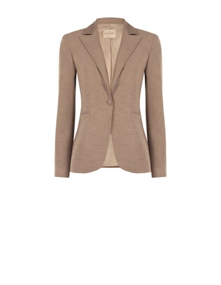 Veste blazer cintrée en polyviscose avec bouton assorti Rinascimento
