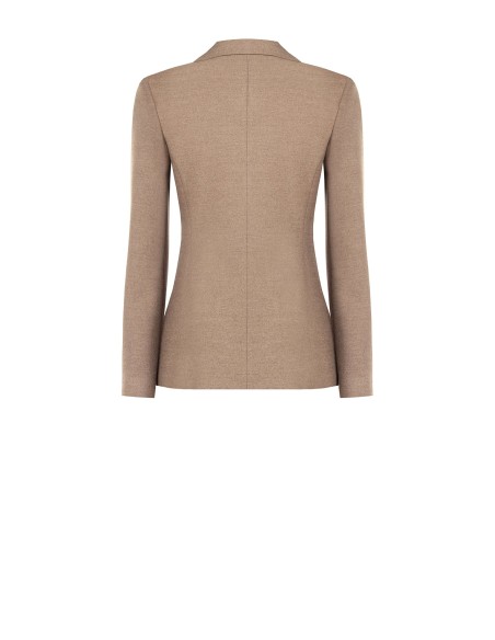 Veste blazer cintrée en polyviscose avec bouton assorti Rinascimento