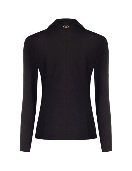 Getailleerde blazer van Milano-tricot met bijpassende knoop van Rinascimento