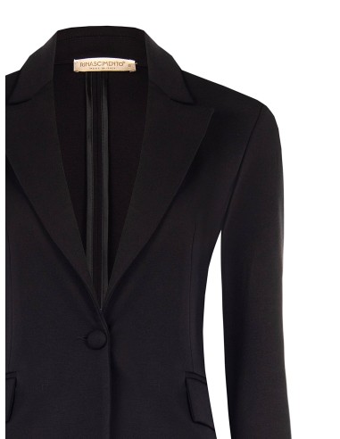 Getailleerde blazer van Milano-tricot met bijpassende knoop van Rinascimento