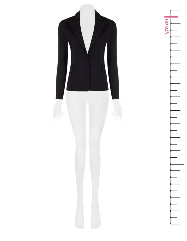 Getailleerde blazer van Milano-tricot met bijpassende knoop van Rinascimento