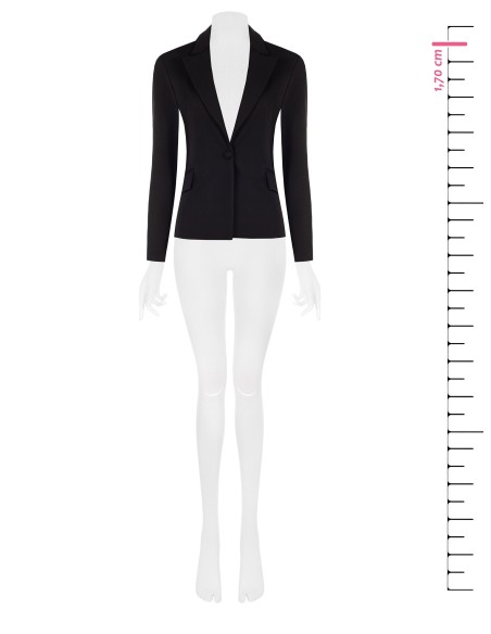 Veste blazer cintrée en Punto Milano avec bouton assorti Rinascimento