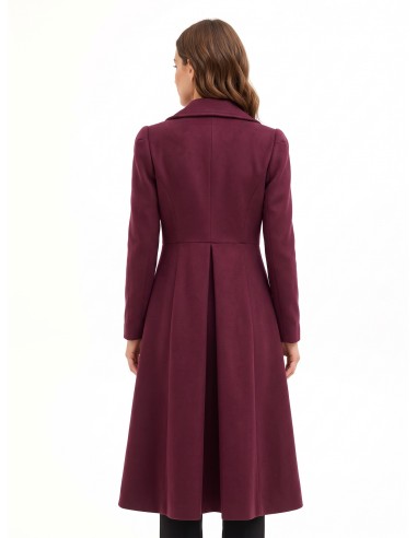 Manteau long évasé en drap Rinascimento