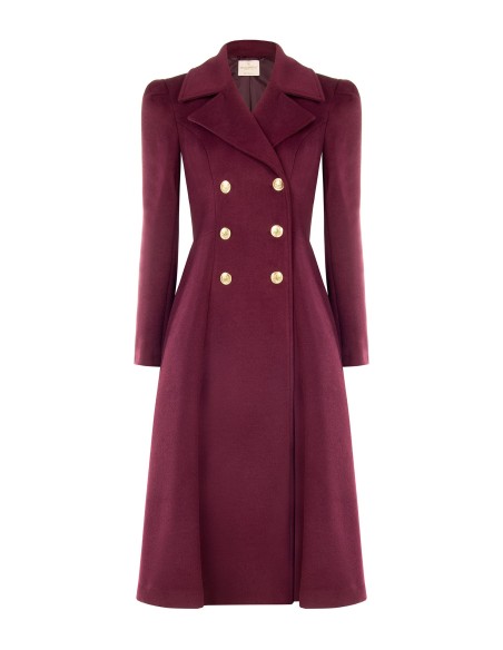 Manteau long évasé en drap Rinascimento