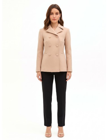 Manteau court cintré avec boutons assortis Rinascimento