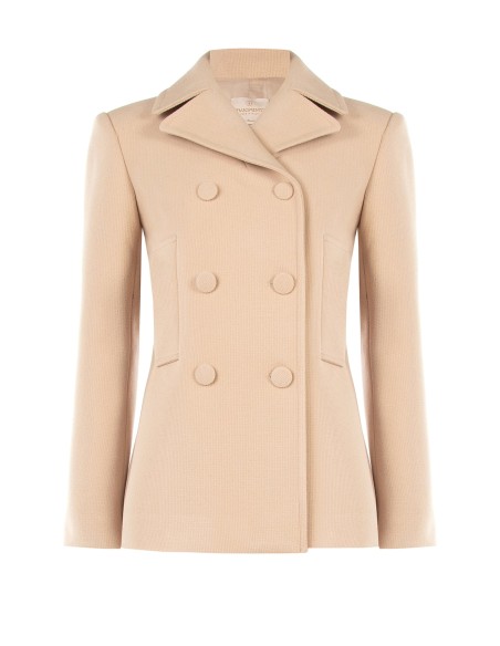 Manteau court cintré avec boutons assortis Rinascimento
