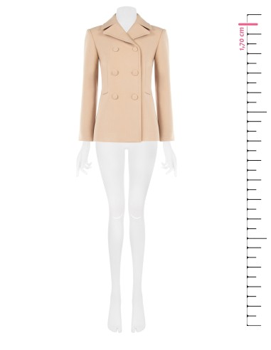 Manteau court cintré avec boutons assortis Rinascimento